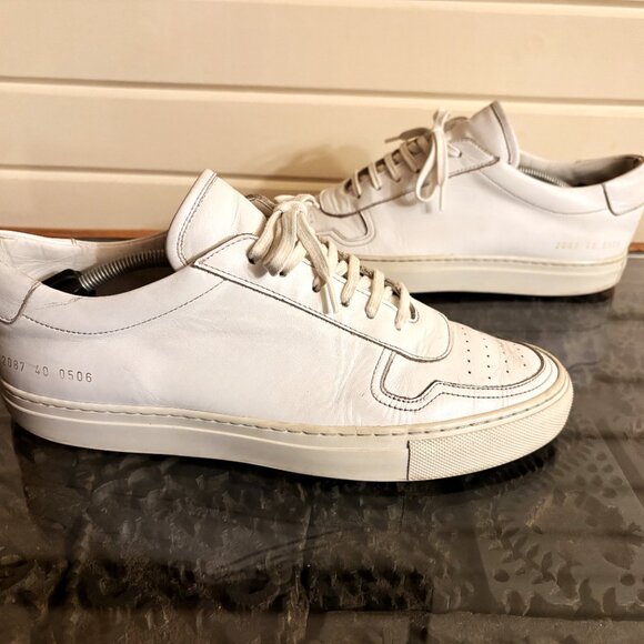 COMMON PROJECTS B-BALL Achilles White Sneakers Italy YSL Dior Gucci Balmain 41 - Picture 5 of 8